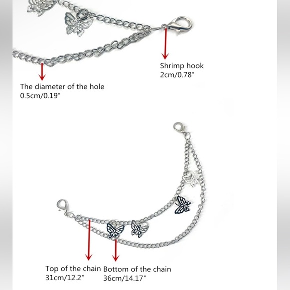 NIP BUTTERFLY DECORATIVE CHAIN - Picture 2 of 3